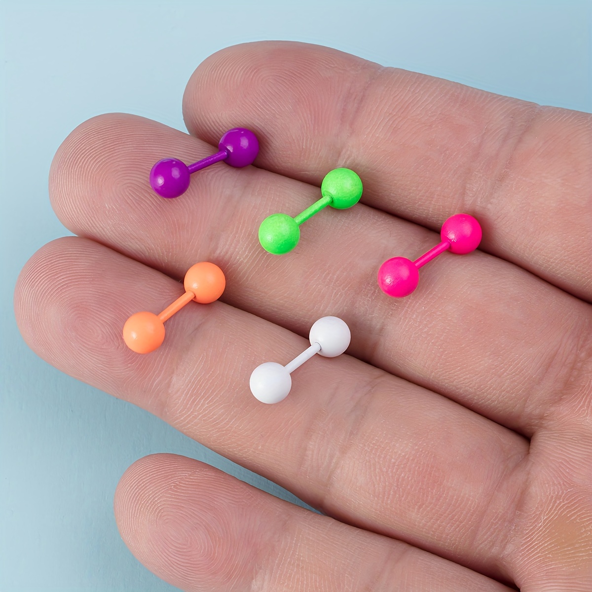 Adorable Ball-Shaped Barbell Earrings for Cartilage and Helix